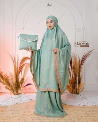 Mukena Dewasa Arrafi Rukuh Bahan Adem Lembut Mukena Marwah Ar rafi Mukena Rayon Nyaman Menyerap Keri