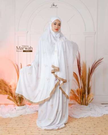 Mukena Dewasa Arrafi Rukuh Bahan Adem Lembut Mukena Marwah Ar rafi Mukena Rayon Nyaman Menyerap Keri