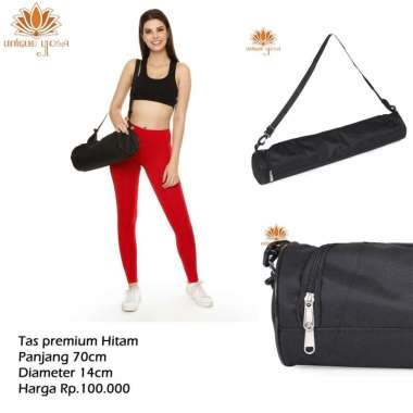 VERISH Tas Yoga / Tas Premium Unique Hitam / Tas Yoga Setara Lululemon / Tas Matras Yoga / Yoga Bag