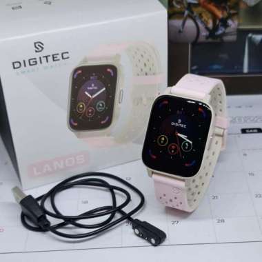 Digitec Smartwatch Jam Tangan Wanita Digitec Lanos Connect Bluetooth Merah Muda