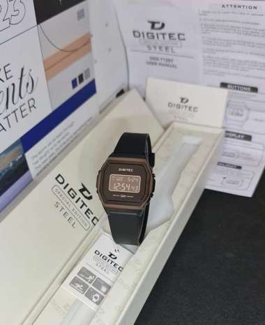 Jam Tangan Wanita Digitec 7125 Digital Original Hitam