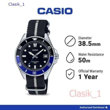 Original 100%!! CASIO MDV-10C-1A2VDF Jam Tangan Pria Marlin Duro MDV10