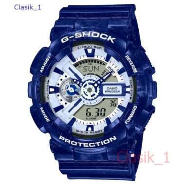 Original 100%!! Casio G-Shock GA-110BWP-2ADR Jam Tangan Pria Biru