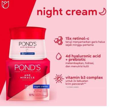 ponds age miracle night cream 10g