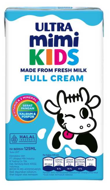 Promo Harga Ultra Mimi Susu UHT Full Cream 125 ml - Blibli