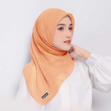 Ansania Scarf - Bella Neci Square - Hijab Kerudung Segiempat 110 x 110 Salem