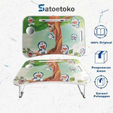MEJA LIPAT PORTABLE KARAKTER DORAEMON / MEJA BELAJAR / MEJA LAPTOP