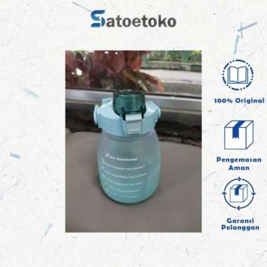 Botol Viral Gemoy Gradasi Ukuran 1,1 Liter Biru