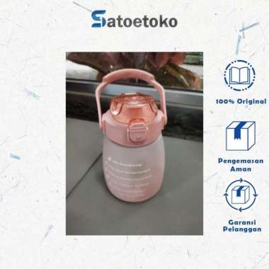 Botol Viral Gemoy Gradasi Ukuran 1,1 Liter Peach