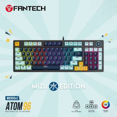 Fantech Atom96 / Atom 96 Mizu Edition Mechanical Gaming Keyboard Blue Switch Navy Blue