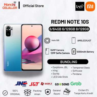 Xiaomi Redmi Note 10s 8/128GB 6/128GB 6/64GB Garansi Resmi Xiaomi Indonesia TAM Original Note 10 5G 