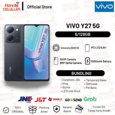 VIVO Y27 5G 6/128GB Garansi Resmi Vivo Indonesia Y27 5G 6/128GB Full Bundling