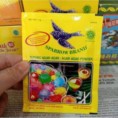 Agar Agar Sparrow Globe Putih Plain 7 gram