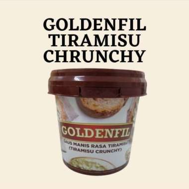 Goldenfill Choco Spread Crunchy Tiramisu Selai Coklat 1 kg 1kg - Choco Crunchy Tiramisu Crunch
