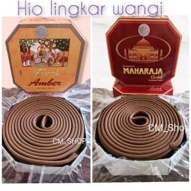 TKS - hio dupa lingkar besar darshan maharaja gold / hio dupa lingkar FRESH AMBER incense coils Maha