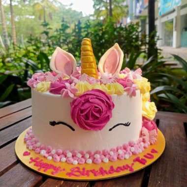 Unicorn 3D Cake / cakeunicorn / cake anak-anak fondant d20