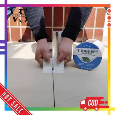 Lakban Aluminium Foil Anti Bocor / Lakban Anti Bocor Anti Air Waterproof Tape Aluminium Foil