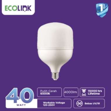 Ecolink Lampu Bohlam LED Bulb Capsule 40W Putih Cool Day Light