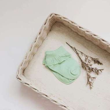 Nae Tokki | Amber - Baby Socks Green 0-1 tahun
