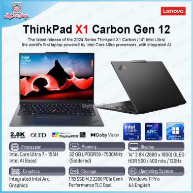 LENOVO THINKPAD X1 CARBON GEN 12 ULTRA 7 155H 32GB 1TB ARC 14" OLED