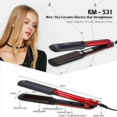Catok Catokan Ceramic KEMEI Straight Hair KM-531/ Catok Pelurus Rambut