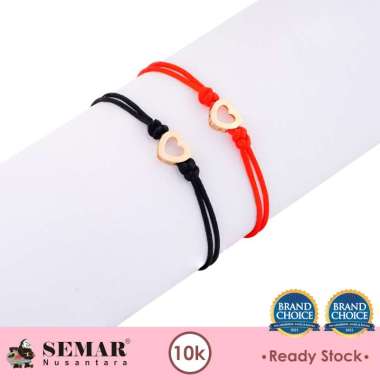 Gelang Tali Emas Lovita Gold 10K Semar Nusantara Hitam