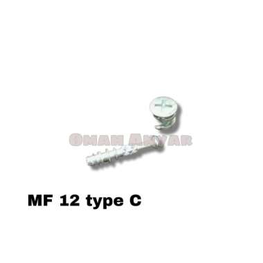 Baut Skrup Elite Minifix Minifik Olimpik Knock Down KOMPLIT MF 12mm type C