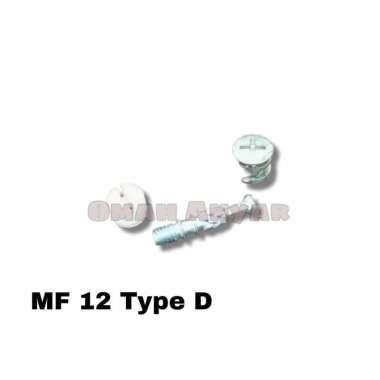 Baut Skrup Elite Minifix Minifik Olimpik Knock Down KOMPLIT MF 12mm type D