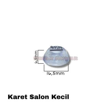 10PCS Karet Kaki Salon Ampli Transparan Bening 10PC-Kecil 16,5mm