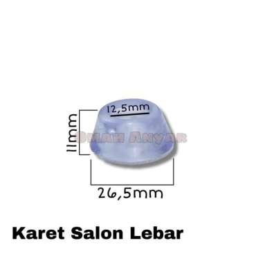 Karet Kaki Salon Ampli Transparan Tipis Lebar 26,5mm