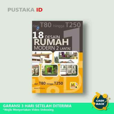 Buku 18 Desain Rumah Modern 2 Lantai