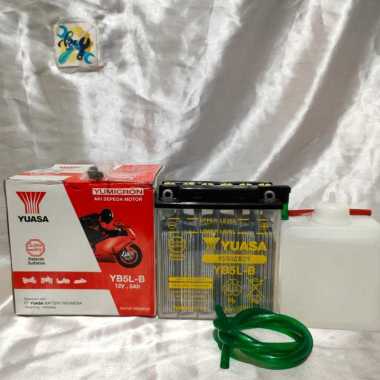 Aki / Accu Basah Motor Mio / Jupiter Z / Vega R - Zr Yuasa YB5L - B 100% Original