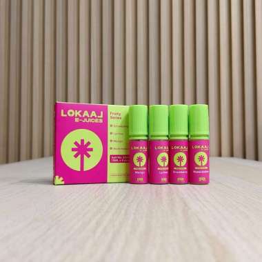 Liquid Saltnic 15mL LOKAAL | Ice Cream | Fruity | Signature Enak - 1 Pack isi 4 Pcs STRAWBERRY ICE C