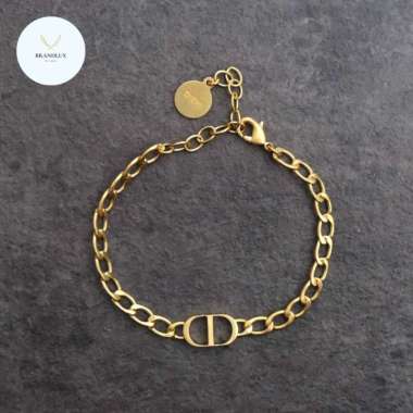 DIOR Bracelet CD Chain GHW - 100% Authentic