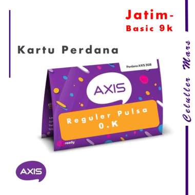 [2pc Harga Grosir] Kartu Perdana Axis Segel 0k Jatim, expired 2025 November Bahan Inject Basic 7k & 