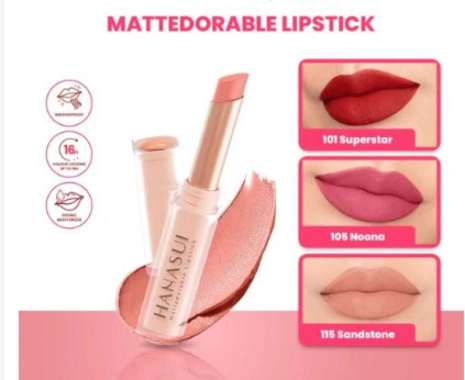 HANASUI - Mattedorable Lipstick 115 Sandstone