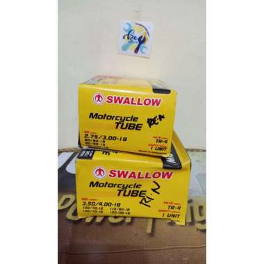 Ban Dalam SWALLOW Ring 18 Motor 275/300-18 dan 350/400-18 100% Asli 2.75/3.00 - 18