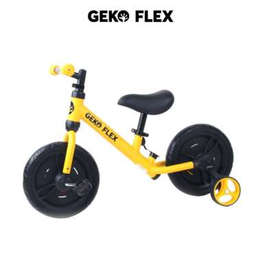 Geko Flex 6in1 Balance Bike Yellow - Sepeda Anak multifungsi