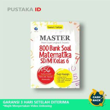 Buku Master 800 Bank Soal Matematika SD/MI Kelas 6