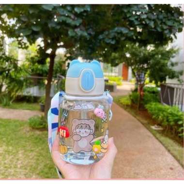 Botol Minum Tanduk Rusa Anak Viral Biru