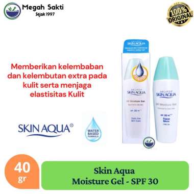 Megah Sakti - Skin Aqua Uv Moisture Gel Spf 50 PA ++++ 40 gR ( Hijau )