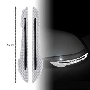 CARSUN Reflective Sticker Mobil Safety Warning Sign Decal 2 PCS Biru