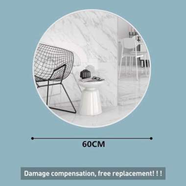 RM Cermin Bulat Cermin Gantung Dinding 60CM B Putih/60cm