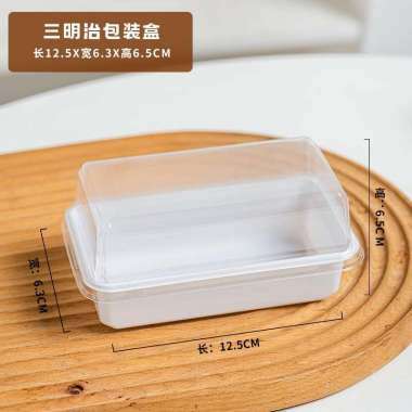 10pcs box sandwich kotak mika tray sandwich roti cake dessert - mika sandwich