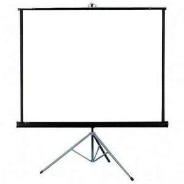 Layar Tripod Screen Projector (Layar Proyektor 70")
