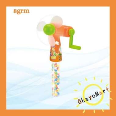 JUQI Happy bee fan candy / Juqi Mainan kipas unik isi permen 8grm