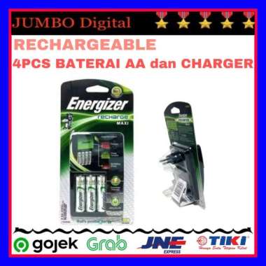 Energizer Charger Baterai RECHARGEABLE AA A2 BATERAI CAS Multivariasi Multicolor