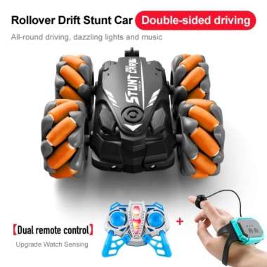 MAINAN ANAK REMOTE CONTROL STUNT DRIFT CAR GESTURE, REMOTE GERAKAN RC Orange