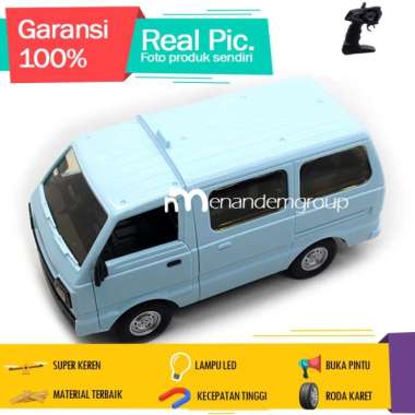MAINAN MOBIL REMOT KONTROL RC ANGKUTAN KOTA UMUM CAS LED Biru