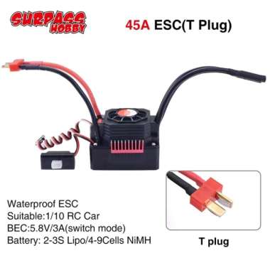 SURPASS HOBBY ESC BRUSHLESS 35A 45A 60A RC CAR BRUSHLESS WLTOYS HSP ESC 45A